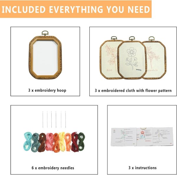 3 Pack Embroidery Starter Kit - Image 2