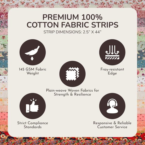 Roll Fabric Strips for Quilting & Sewing - Image 3