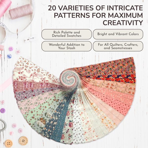 Roll Fabric Strips for Quilting & Sewing - Image 2